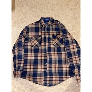 Vintage Men’s Windbreaker Brand Flannel Button Down Size XL